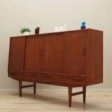Teak highboard, Danish design, 1960s, manufacture: Westergaards Møbelfabrik