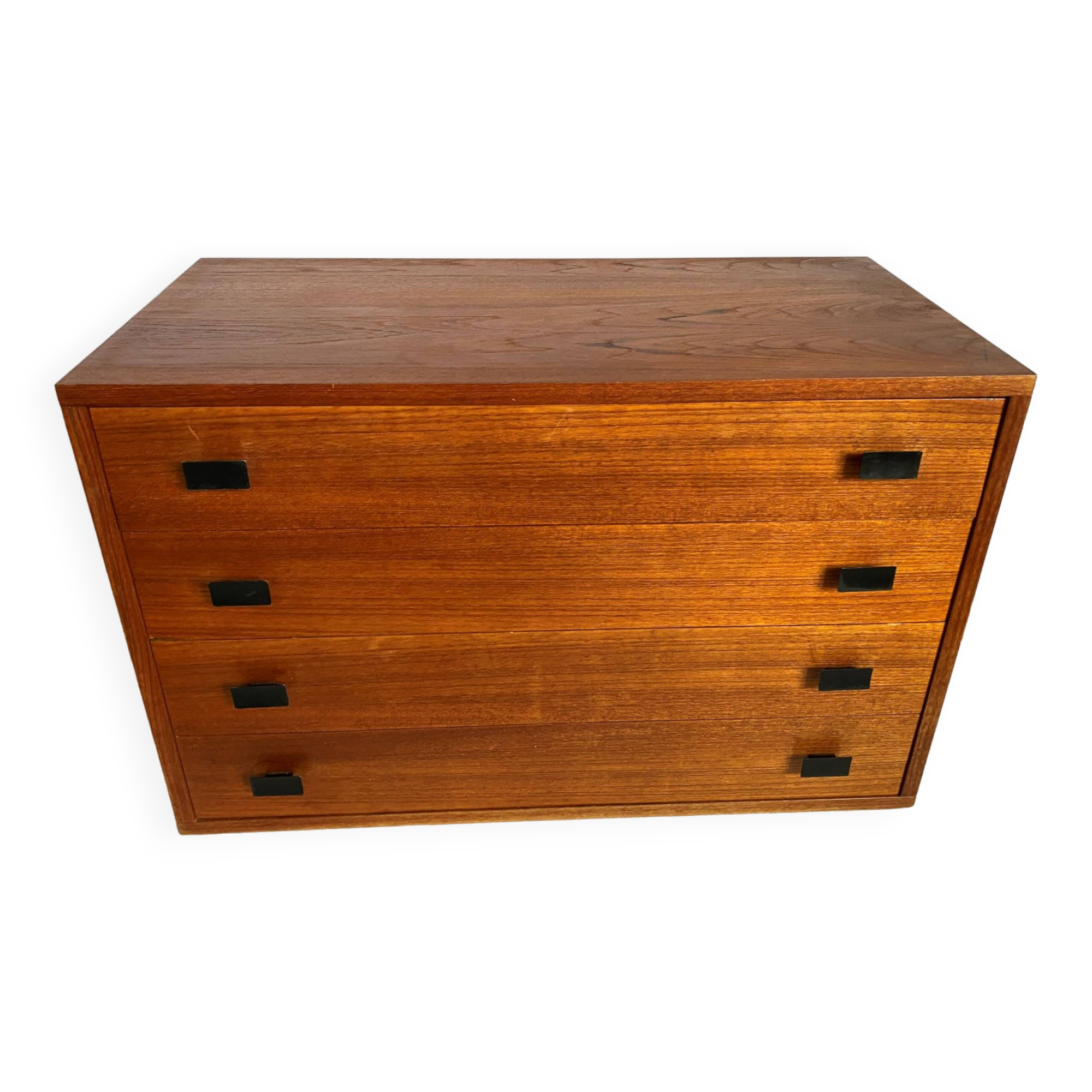 Convenient storage unit in Scandinavian teak from the 60s