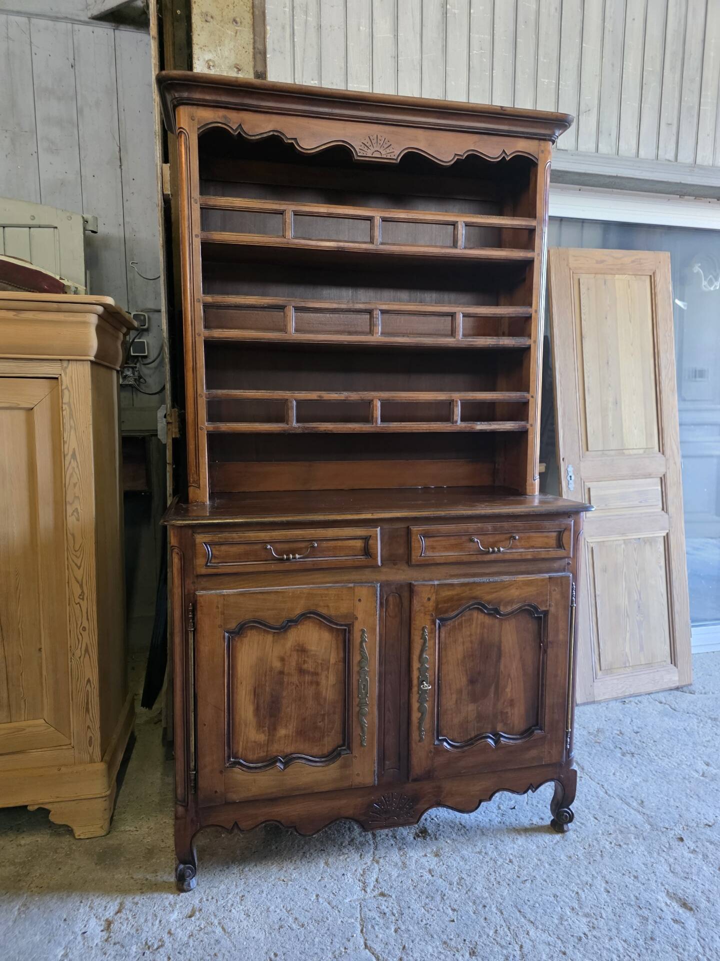 Louis XV style sideboard in cherry wood