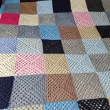 Large Vintage Granny Crochet Blanket