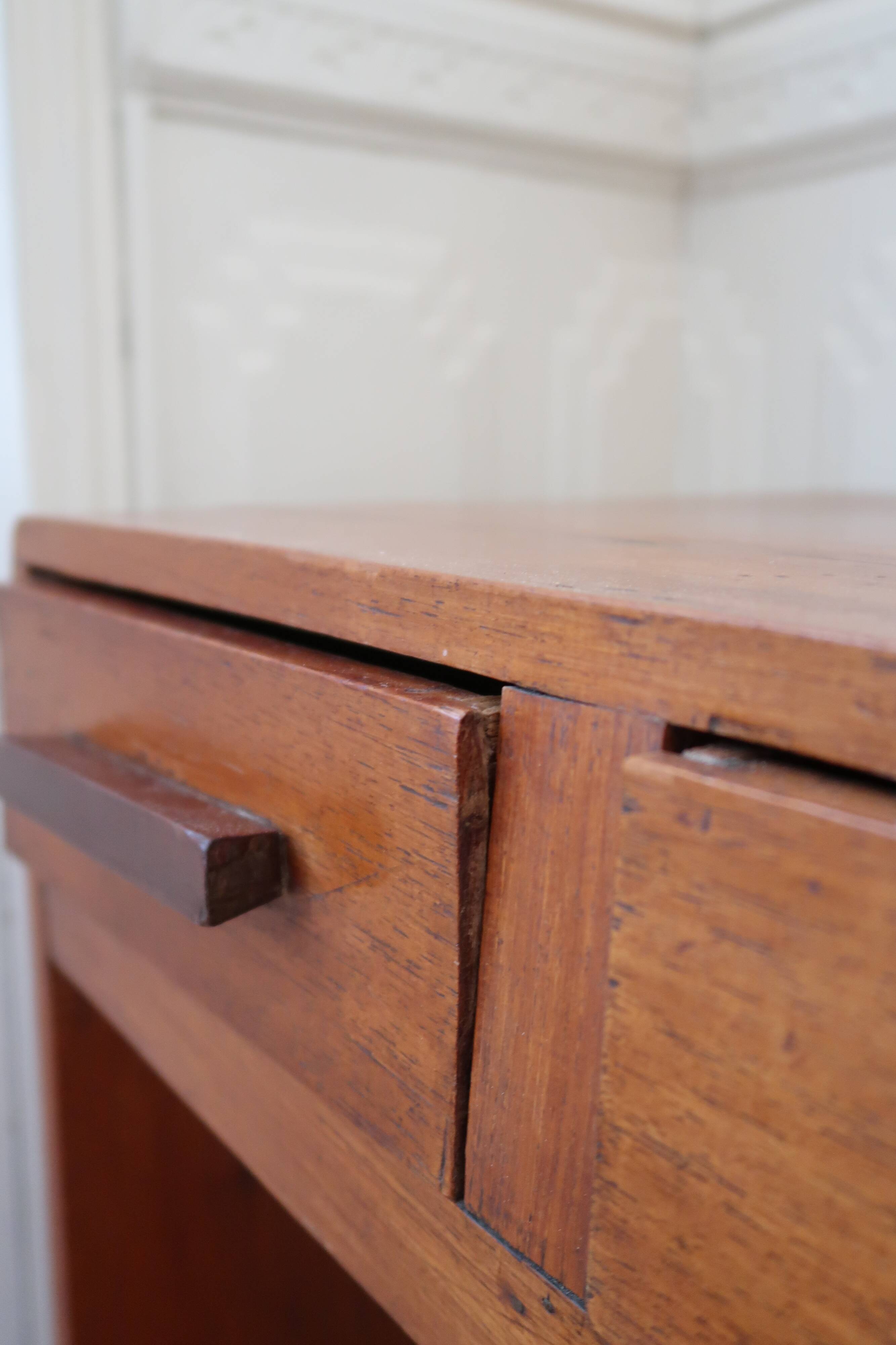 Brutalist side table console