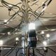 Chandelier light fixture Gino Sarfatti for Arteluce model 2097/30