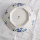 Old porcelain hollow dish of Limoges blue flowers
