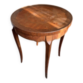 Round Louis XV style table - floral marquetry
