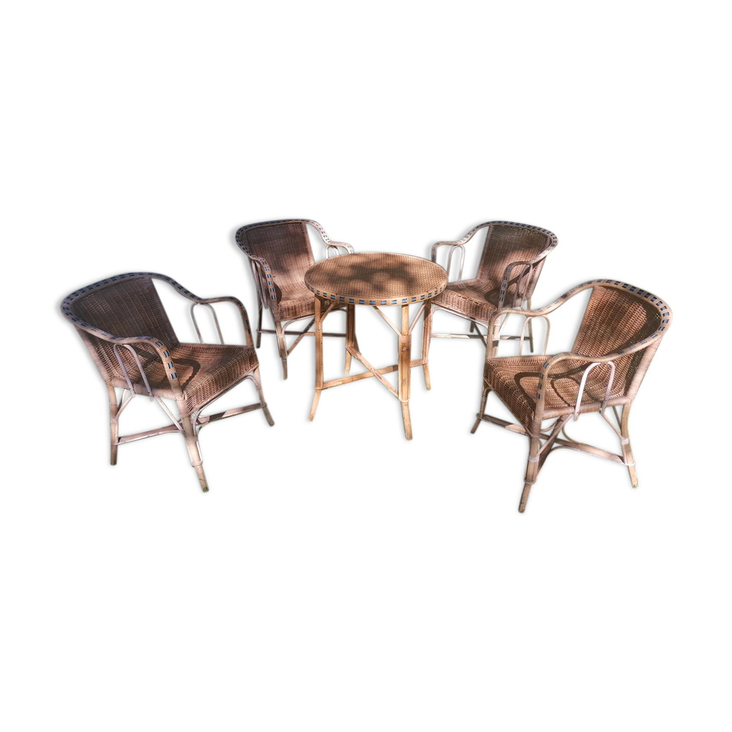 Garden rattan living room