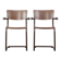 Set of 2 Thonet model S43 dining/side chairs with armrests