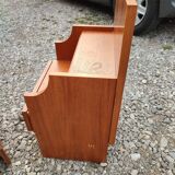 2 vintage teak bedside tables