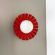 Red opaline glass wall sconces, Italy, 1960s