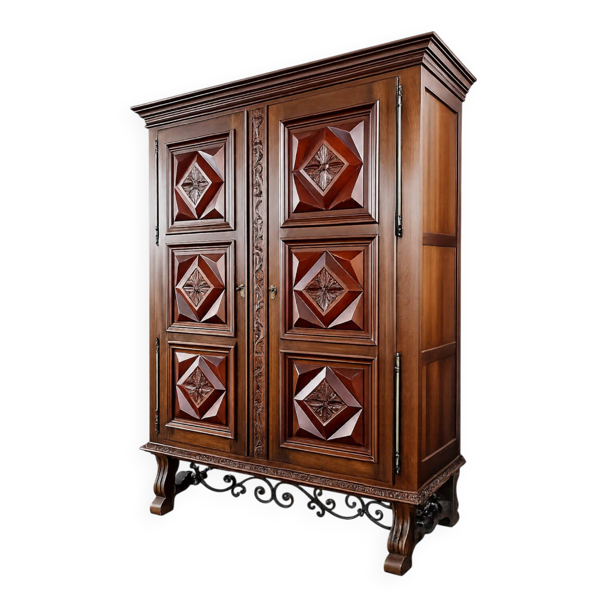 Ltee laval - solid wood sculpted dresser - very good condition