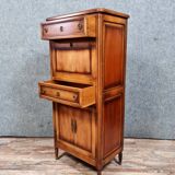 Secretary desk Louis XVI style in cherry tree circa 1950-1960