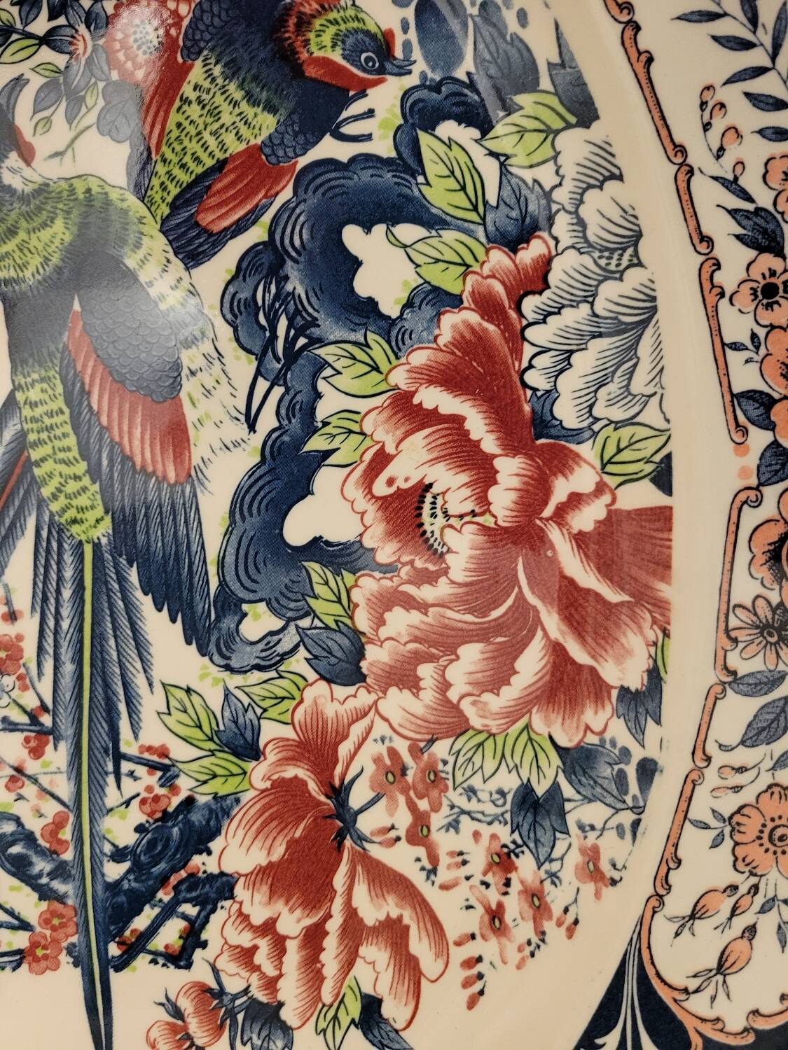 Large Japanese Bird Dish