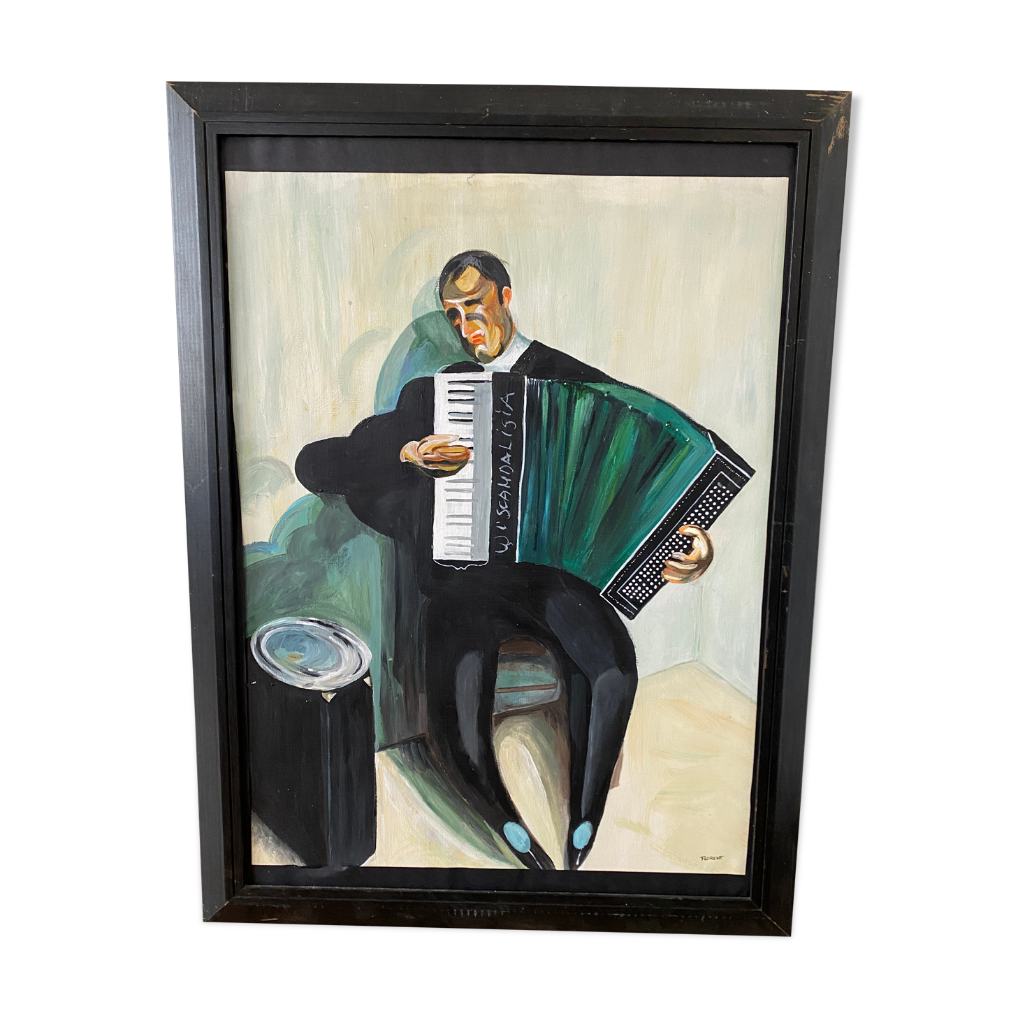 Accordionist Painting