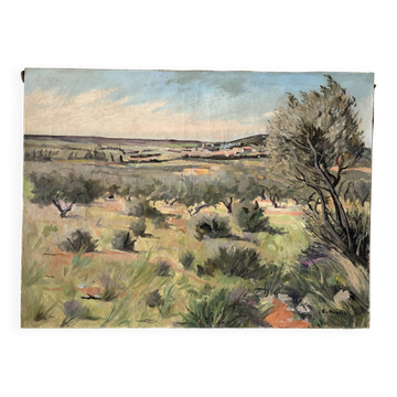 Landscape of Provence, signed Guy Montis (1918-1976)