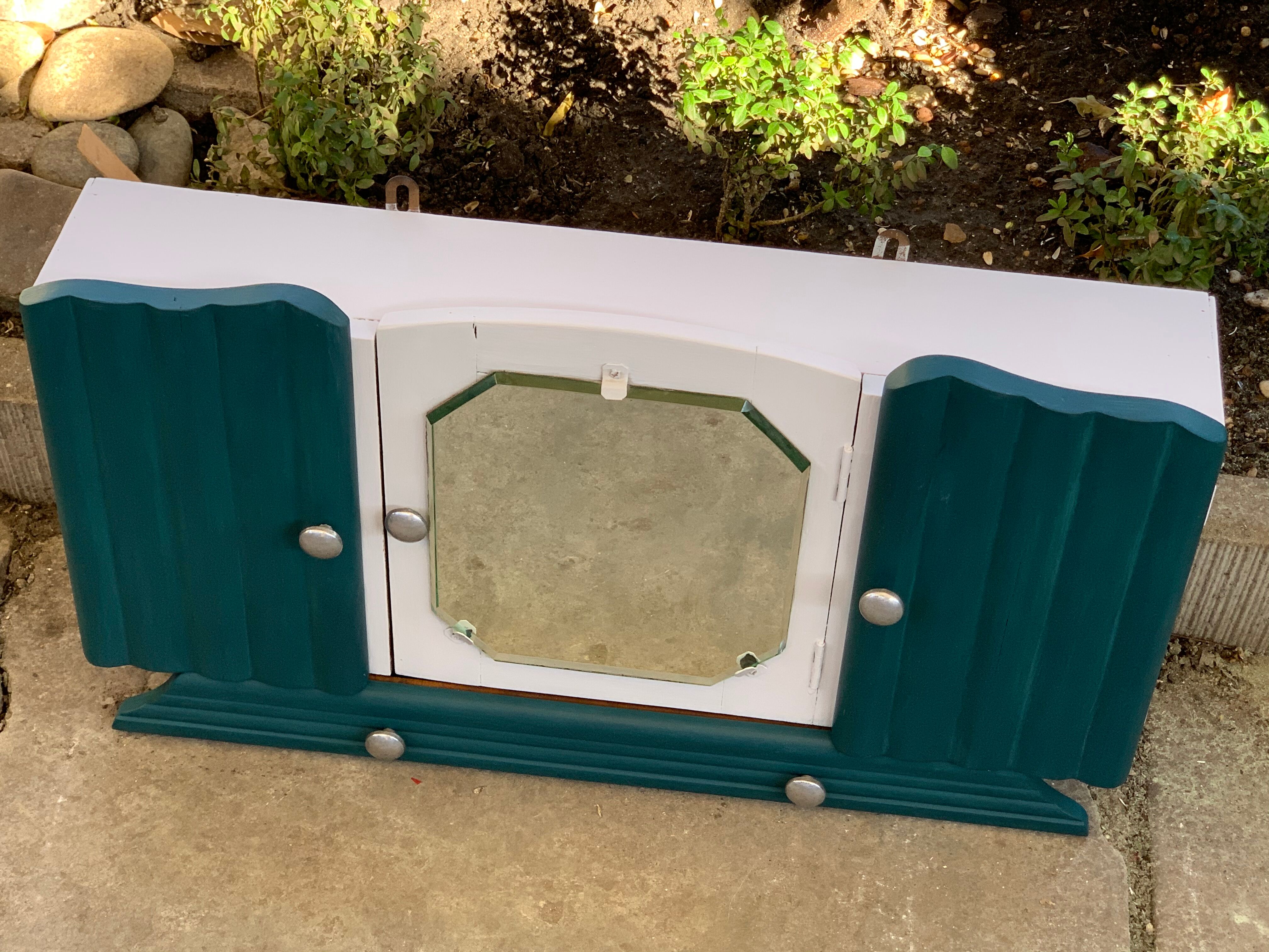 Art deco pharmacy cabinet