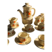 Vintage coffee service, Bergen model of the Faïences de Saint Amand