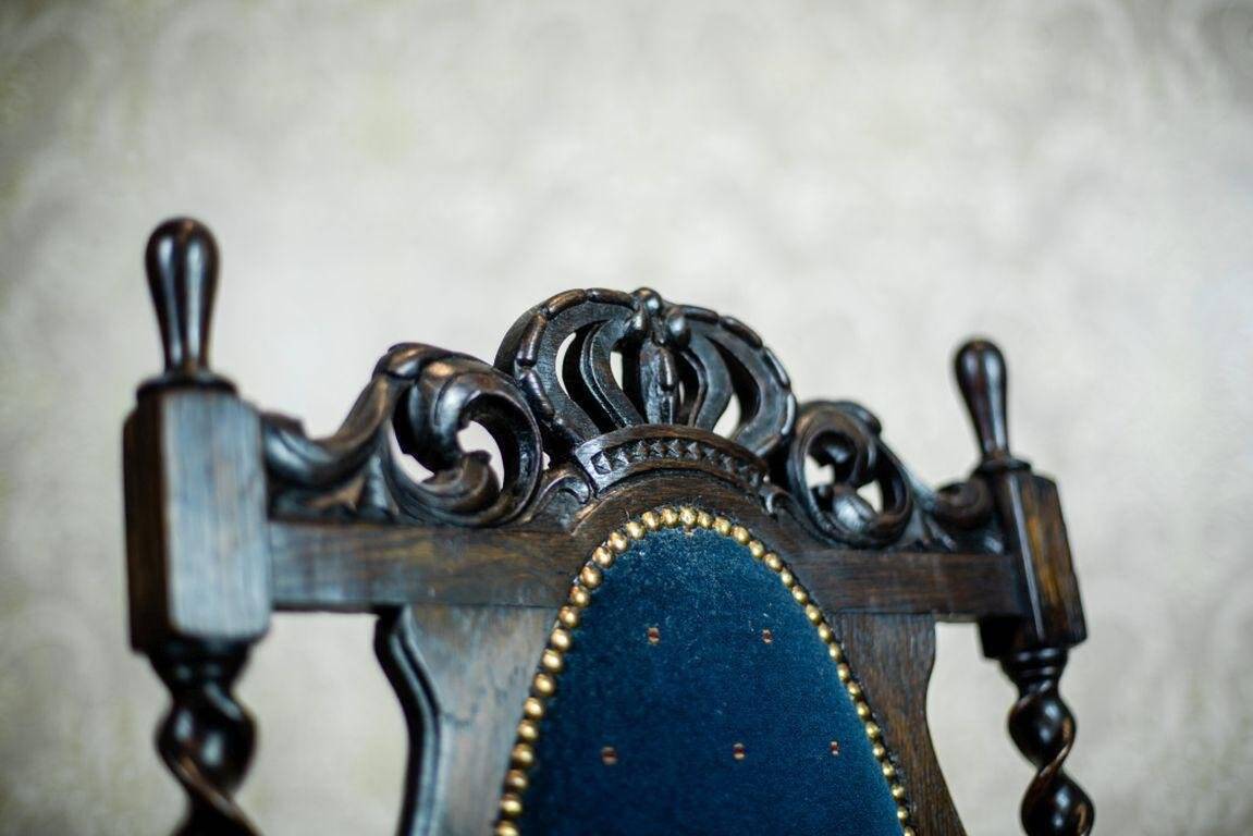 Antique Eclectic Carved Armchairs, 1890s