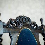 Antique Eclectic Carved Armchairs, 1890s