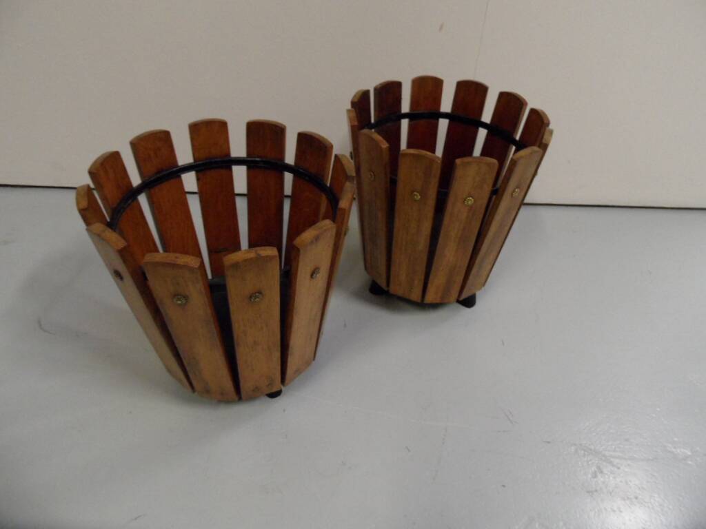 Vintage wooden plant boxes 1950's