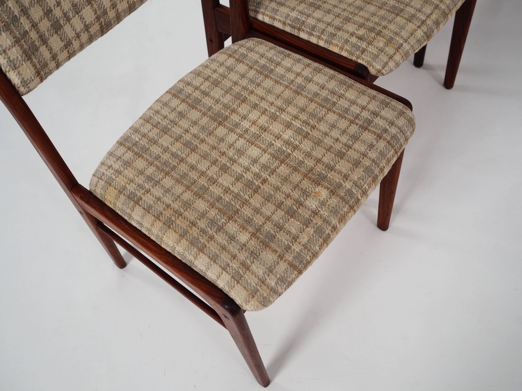 Set of six rosewood chairs, Danish design, 1970s, manufactured by Thorsø Møbelfabrik