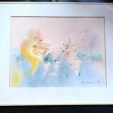 Michel constant. Watercolor on paper.
