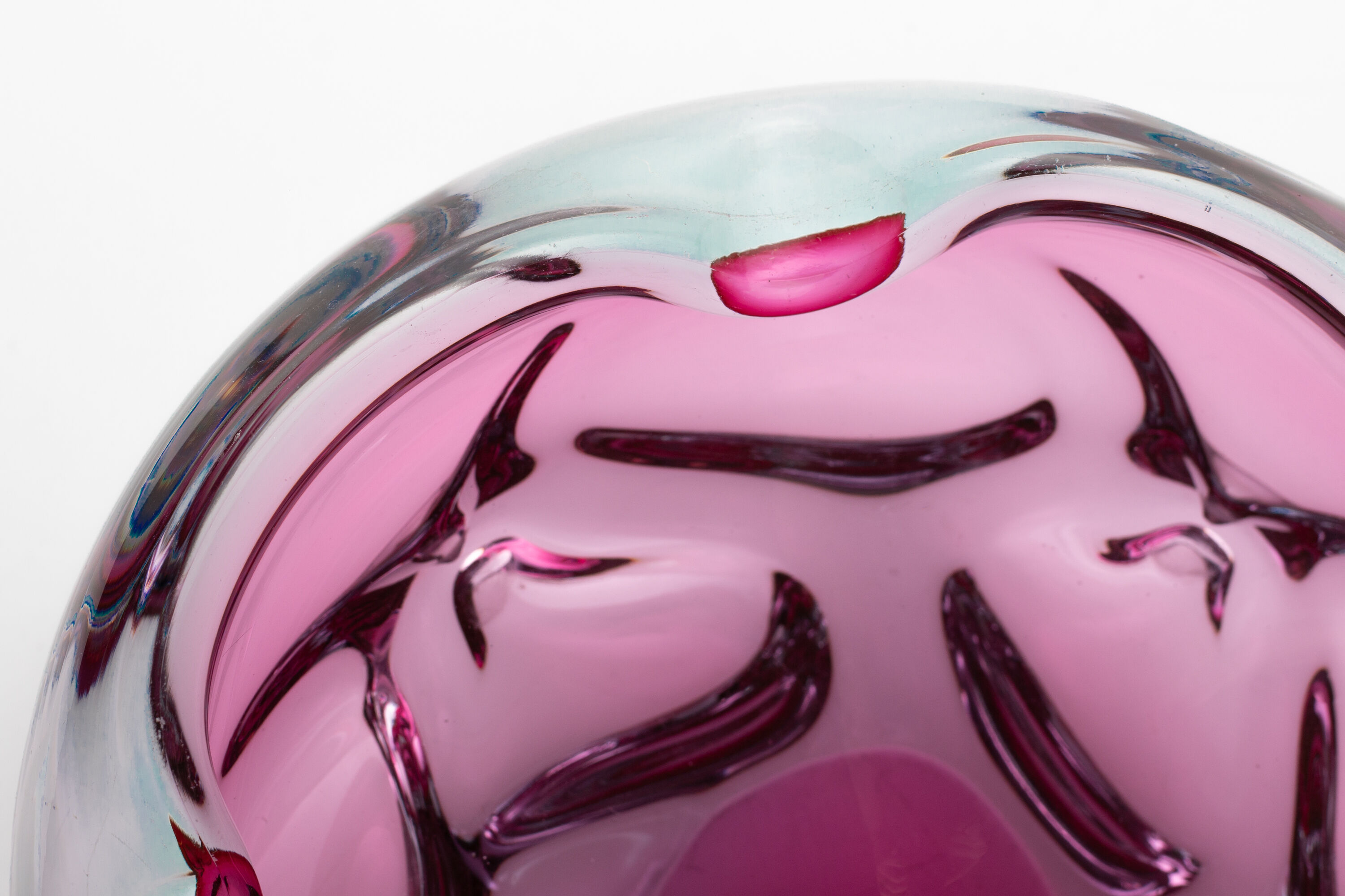 Josef Hospodka for Chribska - Bohemian glass 60s - ash tree - pocket empty