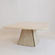 Coffee table in travertine Italian work of the 1970