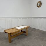 Sixties design coffee table in oak