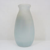 Art Nouveau vase signed floral decoration in glass paste. 40 cm. Year 20
