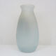 Vase Art Nouveau signé décor floral en pâte de verre. 40 cm. Année 20
