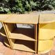 Vintage 3-piece rattan & bamboo shelving unit