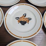 Badonviller "jade" dessert plate