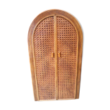 Rattan cabinet, fluted