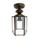 Gold metal ceiling light 1950/60