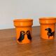 Mid-century German ceramic vases with owl and horse patterns from Wächtersbach, 1960s, set of 2.