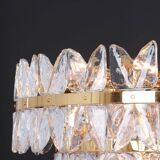 Chandelier Kalmar 'Corina', gilded brass and glass, Austria, 1970.