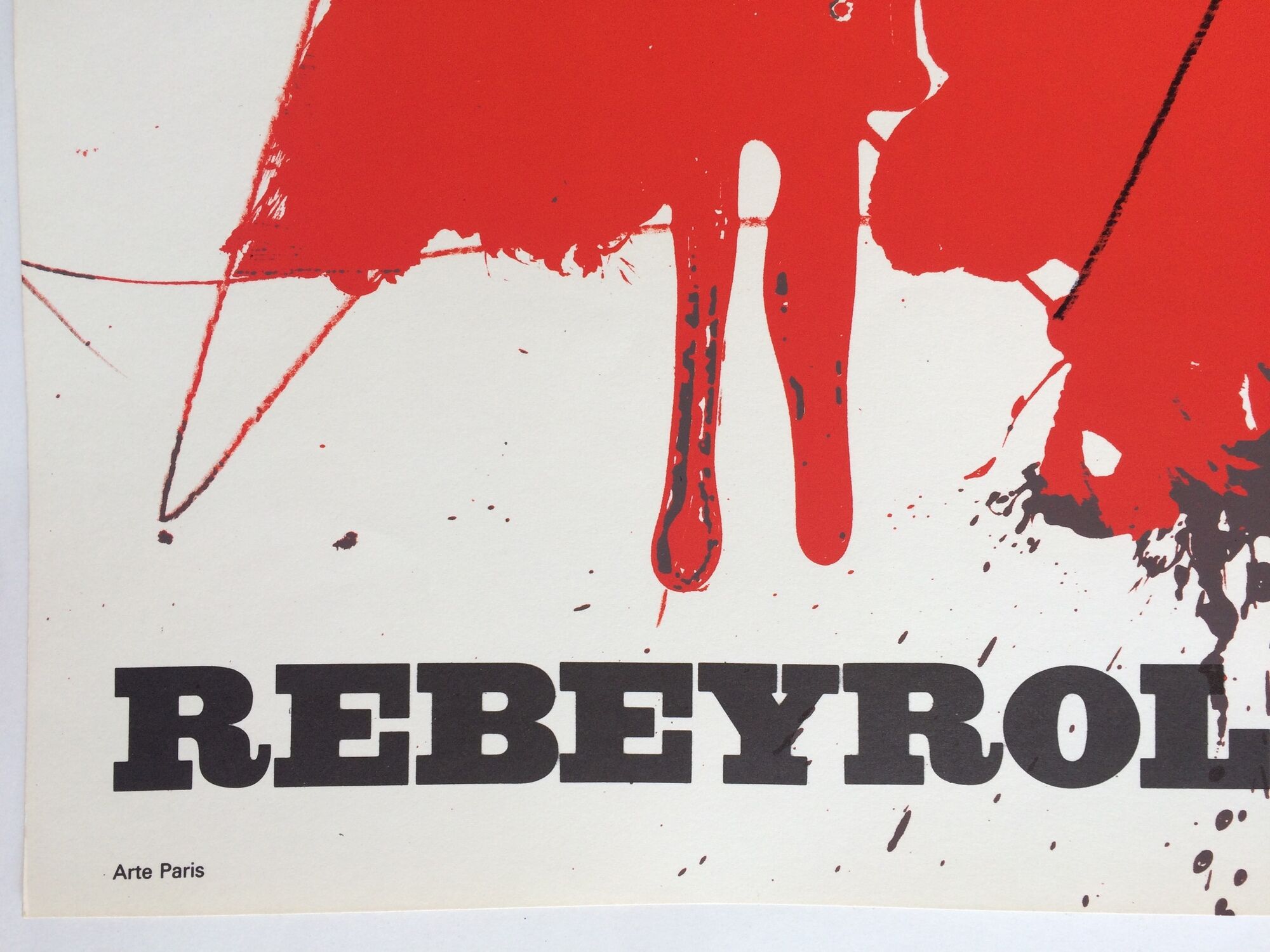 Paul rebeyrolle, coexistences, 1970, exhibition poster in lithography