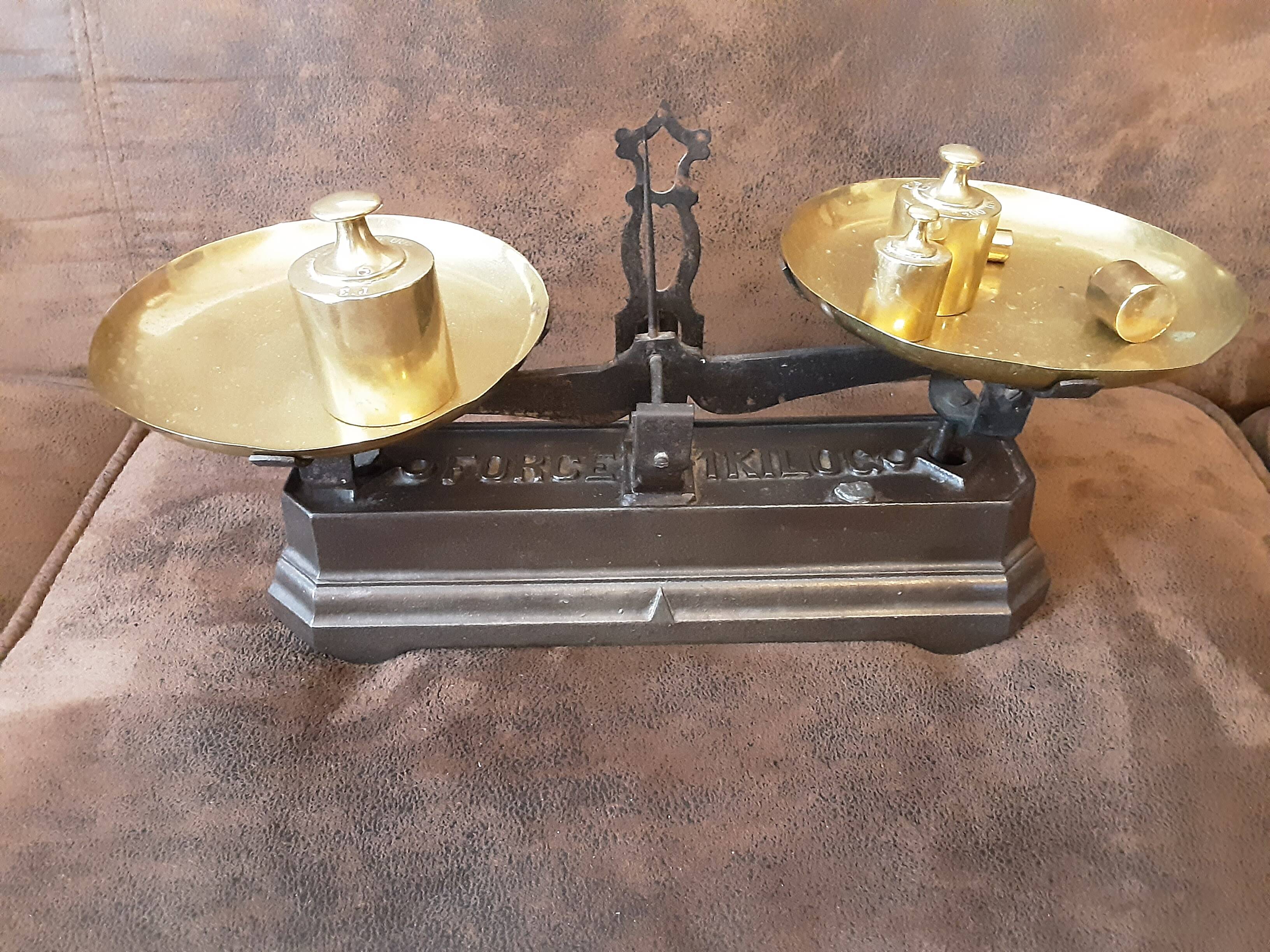 Balance Jouet Ancienne JEP En Fonte – Socle Fonte, Vintage, Collection