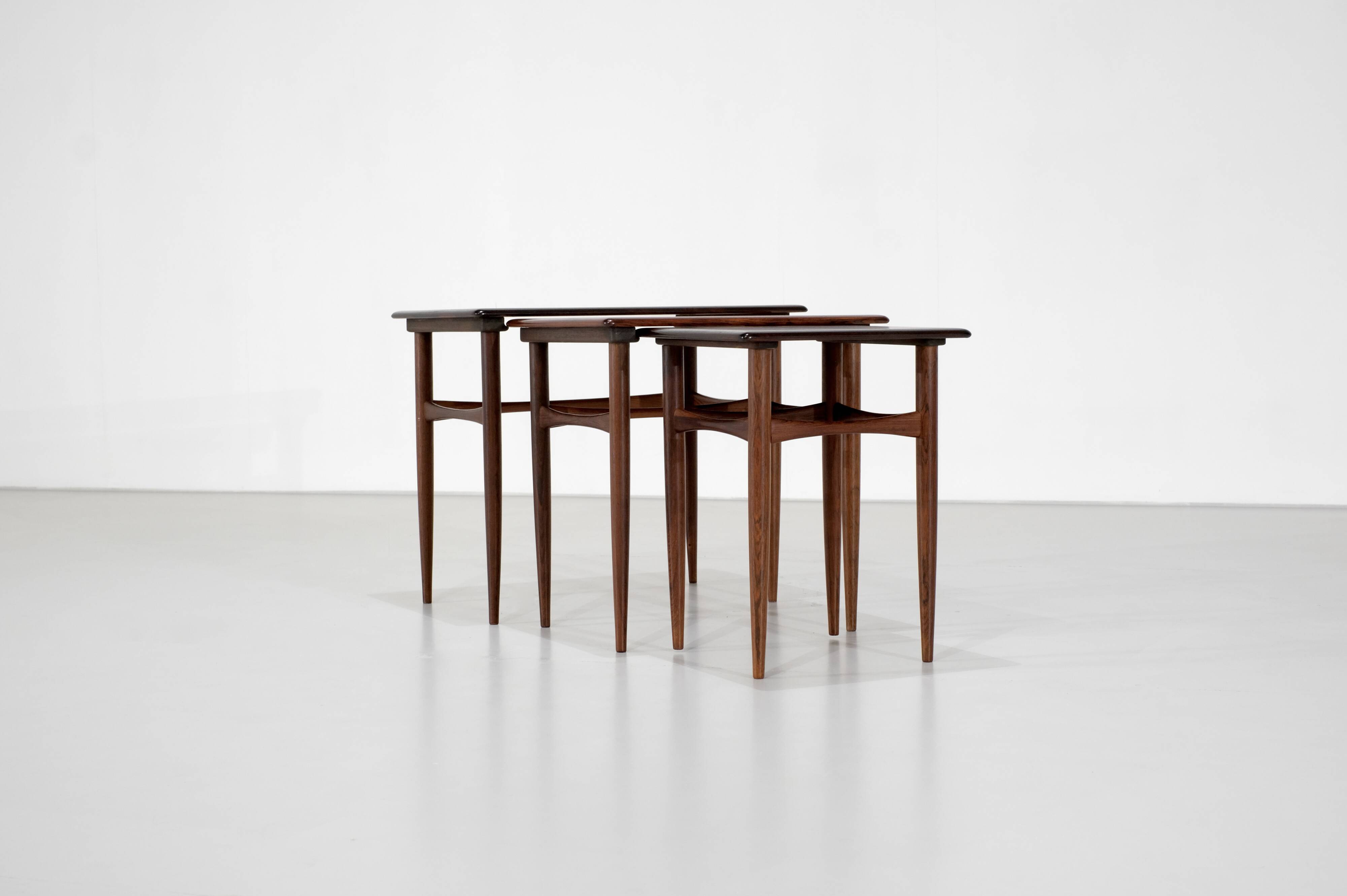Side tables by Kai Kristiansen for Skovmand & Andersen Denmark 1960