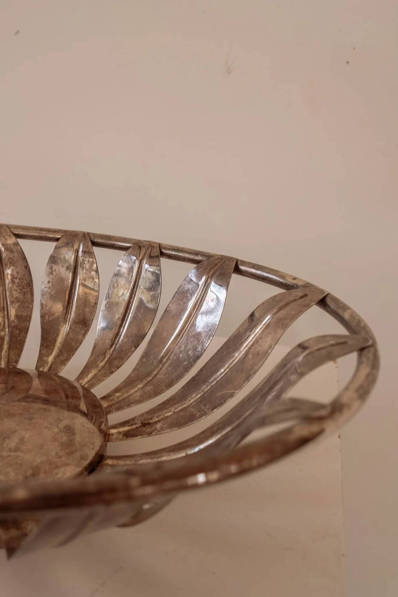 Vintage silver bread basket