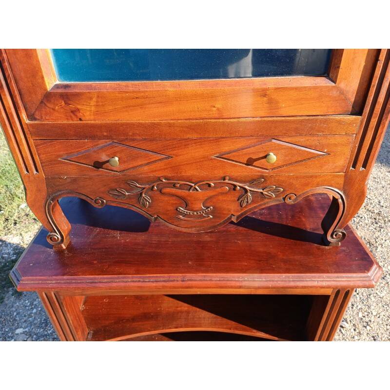 19th century mahogany display cabinet