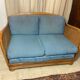 Vintage sofa in cannage and wood 1960