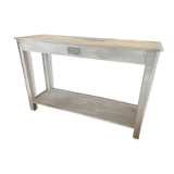 White patinated console