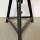 Tabouret pivotant industriel noir, années 1960