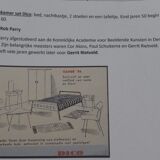 Rob Parry and Emile Truijen Bed, Chair and Nightstand for Dico series "Kamer 56", 1950s