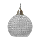 Late 20th dutch glass ball pendant light