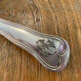 8 tablespoons in silver metal including a monogram christofle art deco
