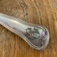8 tablespoons in silver metal including a monogram christofle art deco