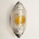 Rare Murano chrome sheet wall light 1960