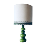 Vintage green glass lamp