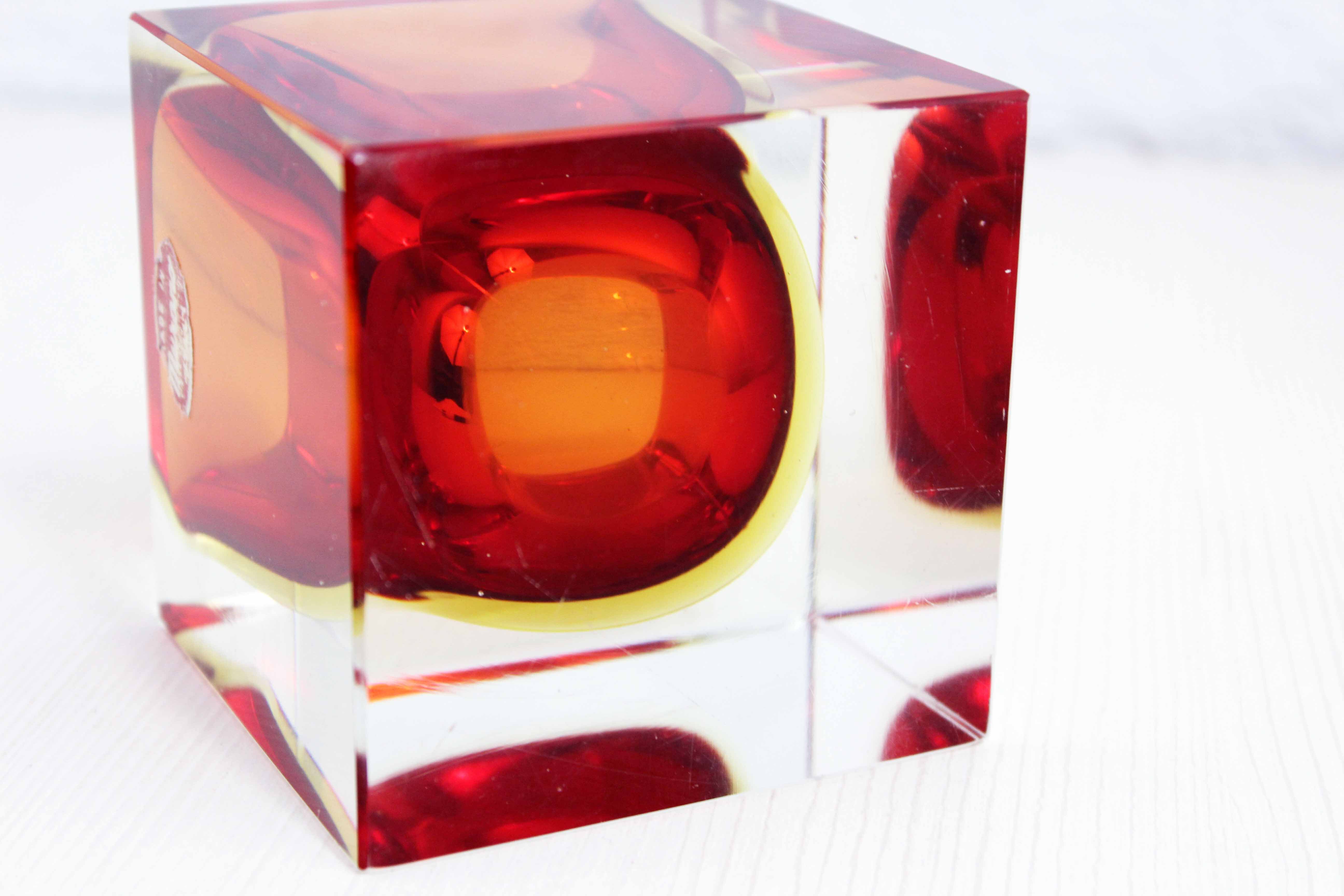 Empty pocket ashtray Murano Flavio Polished